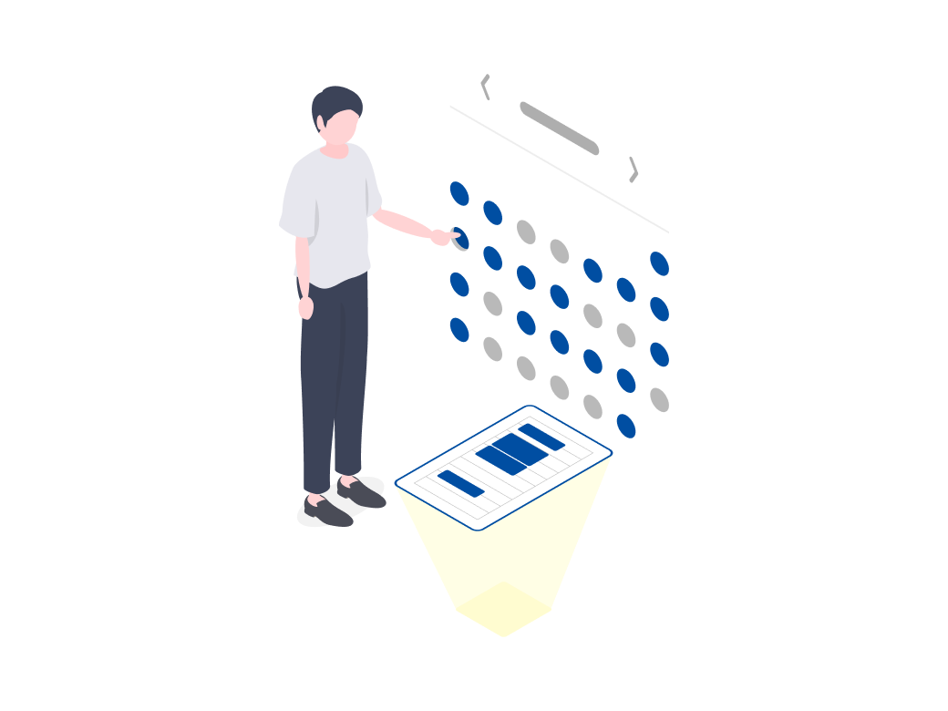 作業員のスケジュール管理